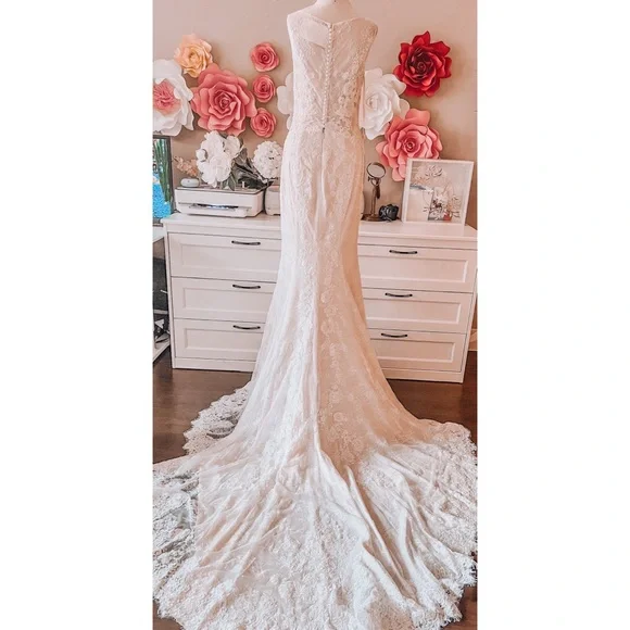 NWT CASABLANCA Bridal Style 2330 Chloe Wedding Gown -Ivory - Picture 5 of 15